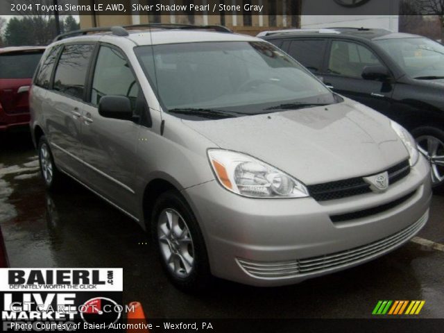 2004 Toyota Sienna LE AWD in Silver Shadow Pearl