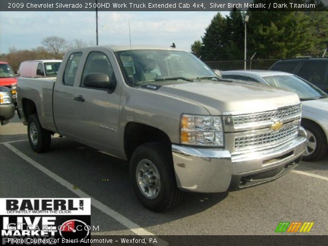 2009 Chevrolet Silverado 2500HD Work Truck Extended Cab 4x4 in Silver Birch Metallic