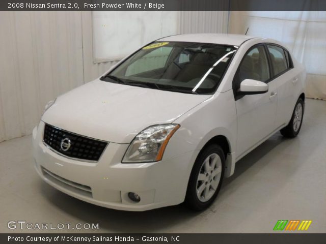 2008 Nissan Sentra 2.0 in Fresh Powder White