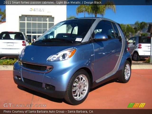 2011 Smart fortwo passion cabriolet in Light Blue Metallic