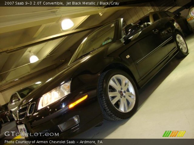 2007 Saab 9-3 2.0T Convertible in Jet Black Metallic