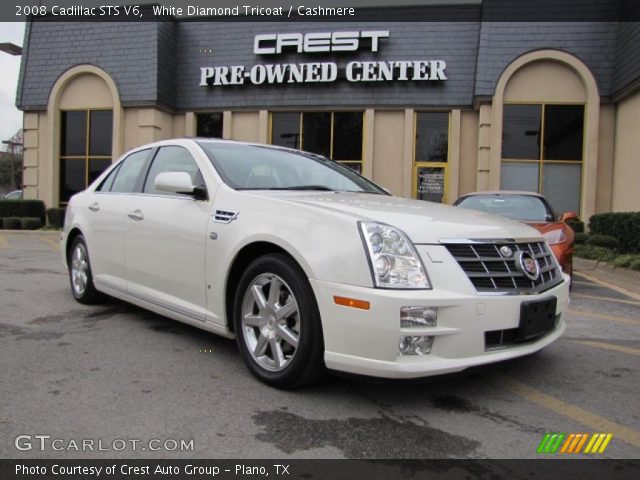 2008 Cadillac STS V6 in White Diamond Tricoat