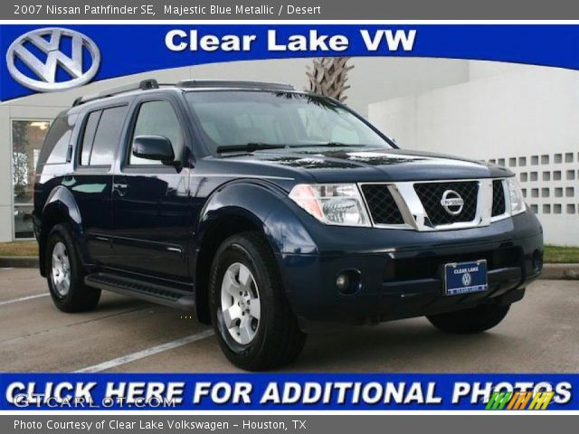 2007 Nissan Pathfinder SE in Majestic Blue Metallic