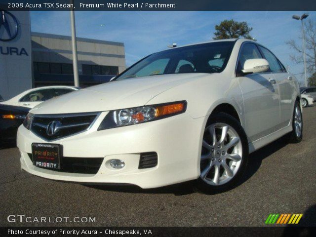 2008 Acura TSX Sedan in Premium White Pearl