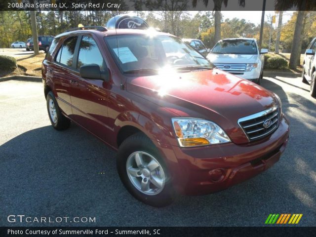 2008 Kia Sorento LX in Spicy Red