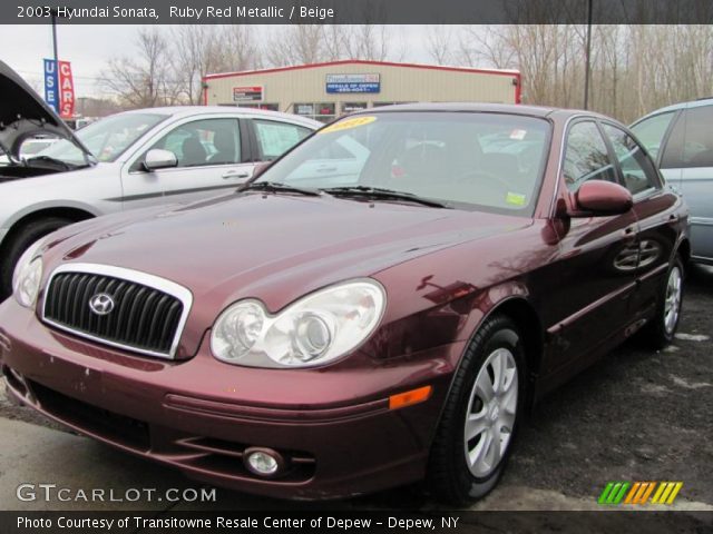 2003 Hyundai Sonata  in Ruby Red Metallic