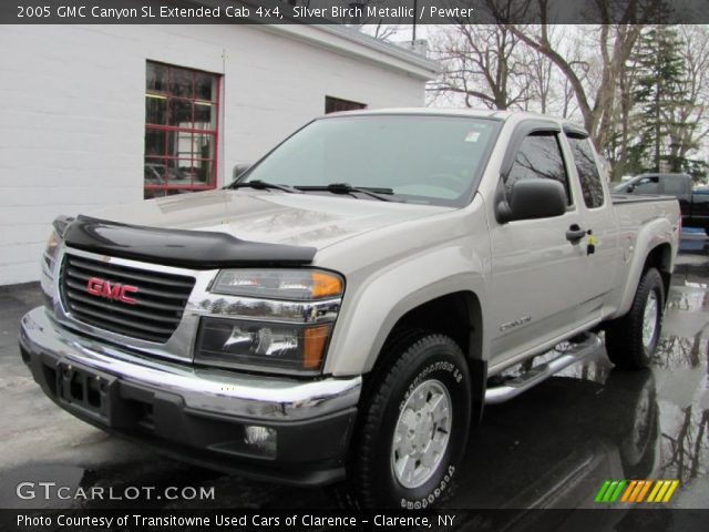 2005 GMC Canyon SL Extended Cab 4x4 in Silver Birch Metallic