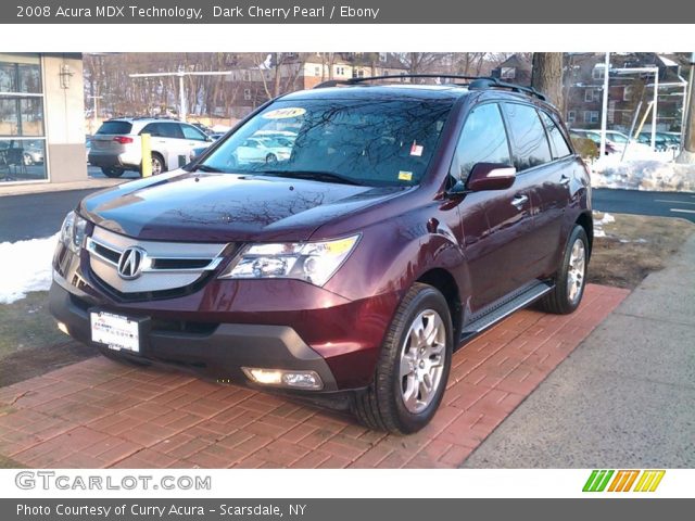 2008 Acura MDX Technology in Dark Cherry Pearl