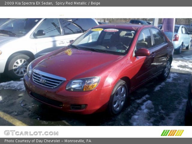2009 Kia Spectra EX Sedan in Spicy Red Metallic