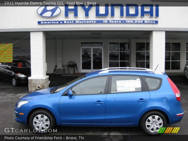 2011 Hyundai Elantra Touring GLS in Vivid Blue