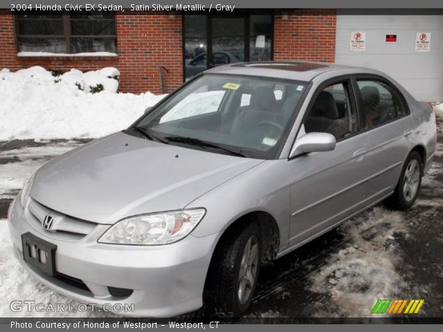 2004 Honda Civic EX Sedan in Satin Silver Metallic