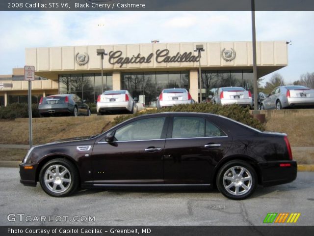 2008 Cadillac STS V6 in Black Cherry