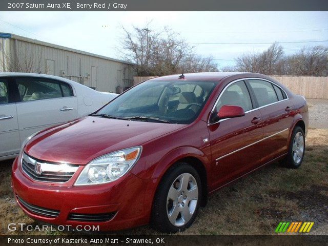2007 Saturn Aura XE in Berry Red