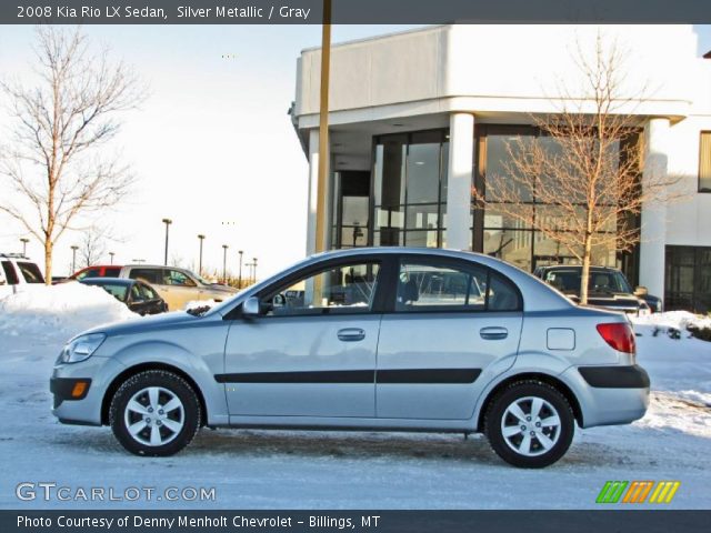2008 Kia Rio LX Sedan in Silver Metallic