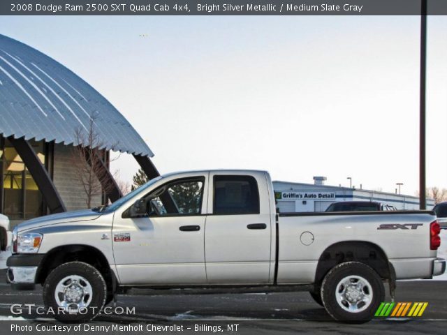 2008 Dodge Ram 2500 SXT Quad Cab 4x4 in Bright Silver Metallic