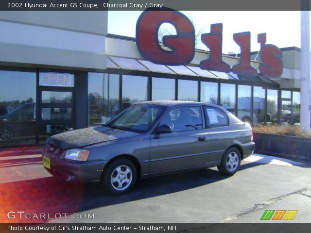 2002 Hyundai Accent GS Coupe in Charcoal Gray