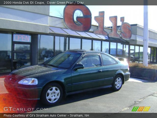 2000 Honda Civic EX Coupe in Clover Green Pearl