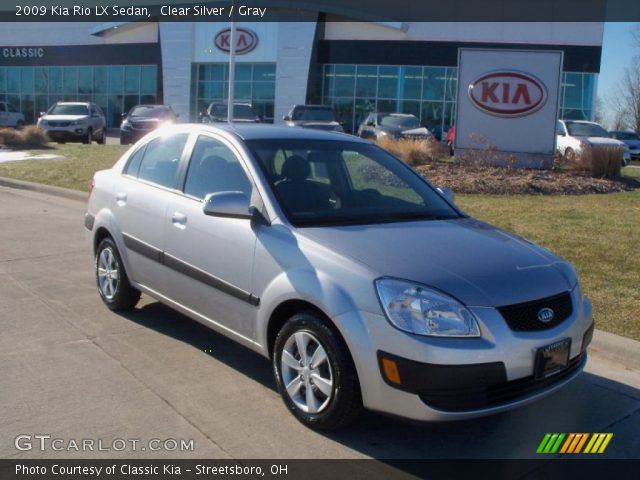 2009 Kia Rio LX Sedan in Clear Silver