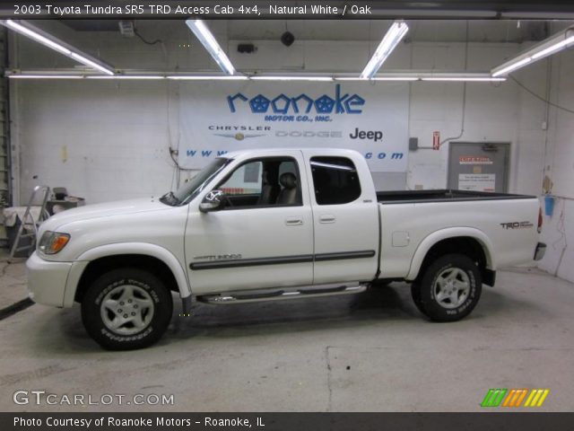 2003 Toyota Tundra SR5 TRD Access Cab 4x4 in Natural White