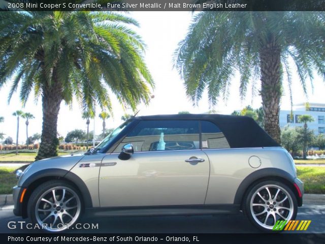 2008 Mini Cooper S Convertible in Pure Silver Metallic