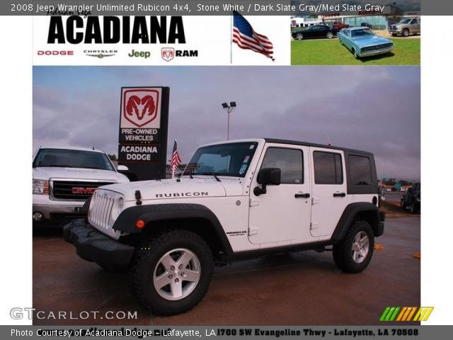 2008 Jeep Wrangler Unlimited Rubicon 4x4 in Stone White