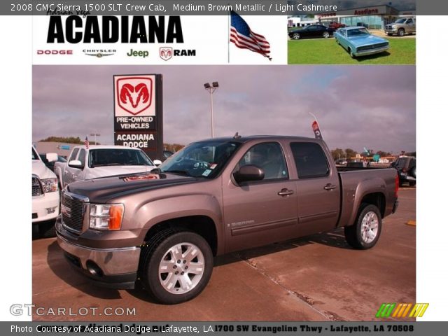 2008 GMC Sierra 1500 SLT Crew Cab in Medium Brown Metallic