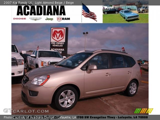 2007 Kia Rondo LX in Light Almond Beige