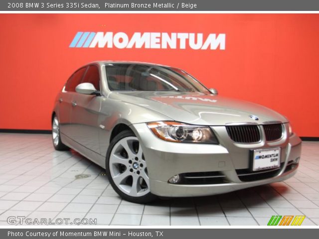 2008 BMW 3 Series 335i Sedan in Platinum Bronze Metallic