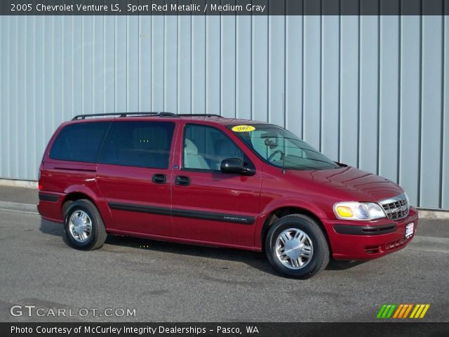 Sport Red Metallic 2005 Chevrolet Venture Ls Medium Gray