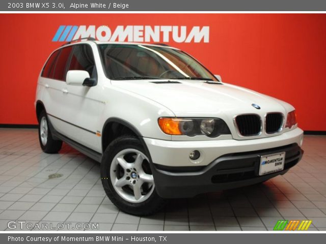 2003 BMW X5 3.0i in Alpine White