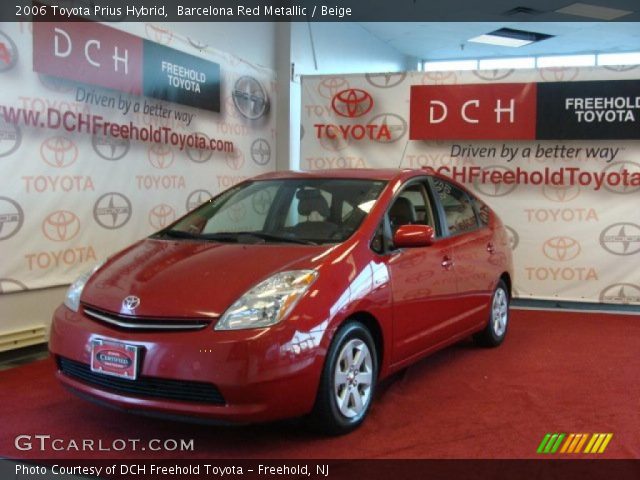 2006 Toyota Prius Hybrid in Barcelona Red Metallic