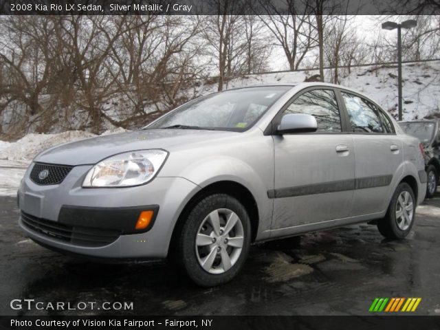 2008 Kia Rio LX Sedan in Silver Metallic