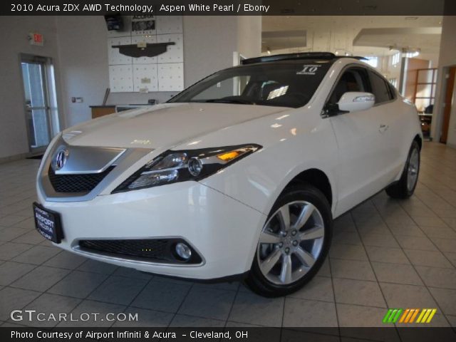 2010 Acura ZDX AWD Technology in Aspen White Pearl