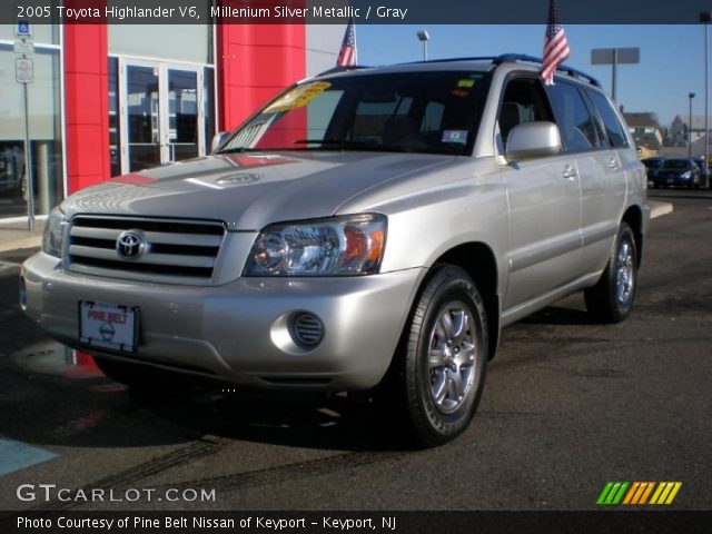 2005 Toyota Highlander V6 in Millenium Silver Metallic