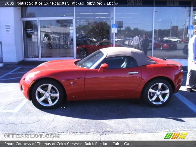 2009 Pontiac Solstice GXP Roadster in Wicked Ruby Red
