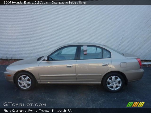2006 Hyundai Elantra GLS Sedan in Champagne Beige
