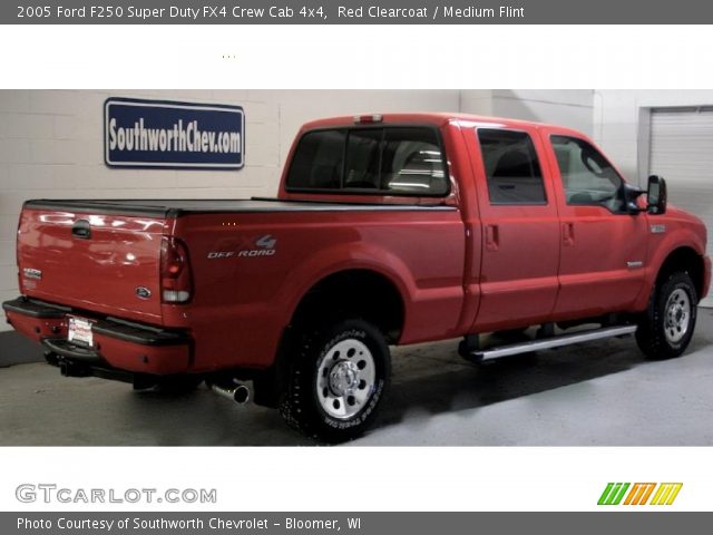 2005 Ford F250 Super Duty FX4 Crew Cab 4x4 in Red Clearcoat