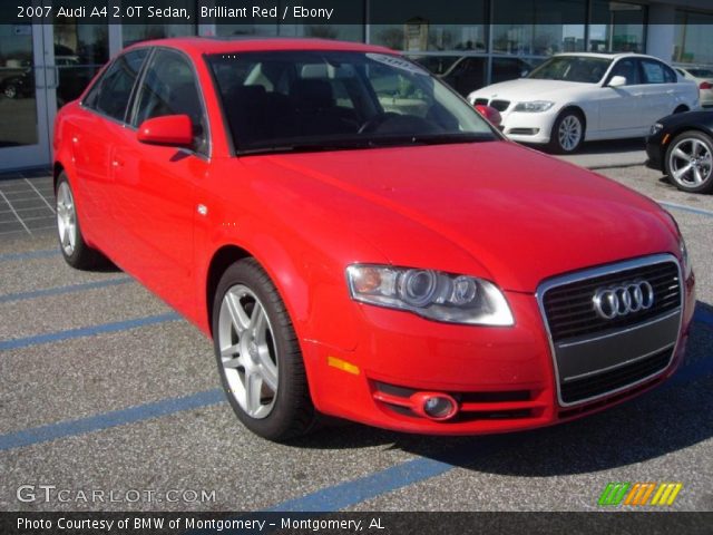 2007 Audi A4 2.0T Sedan in Brilliant Red