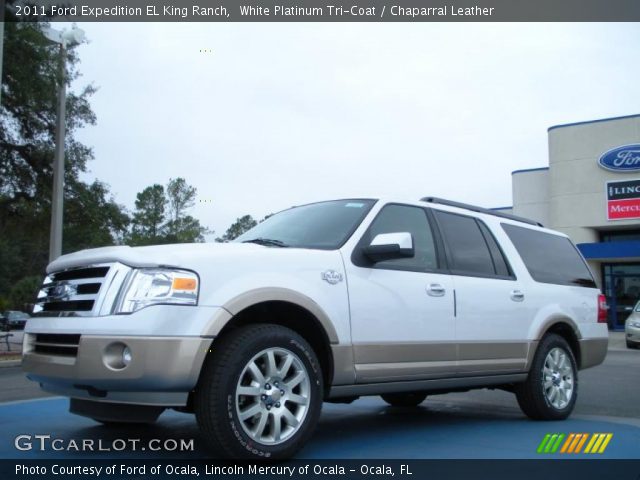 2011 Ford Expedition EL King Ranch in White Platinum Tri-Coat