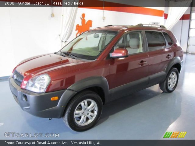 2008 Hyundai Tucson SE in Mesa Red