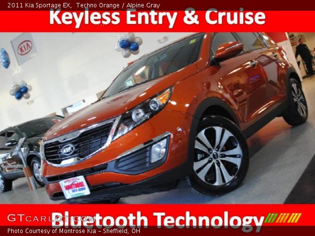 2011 Kia Sportage EX in Techno Orange