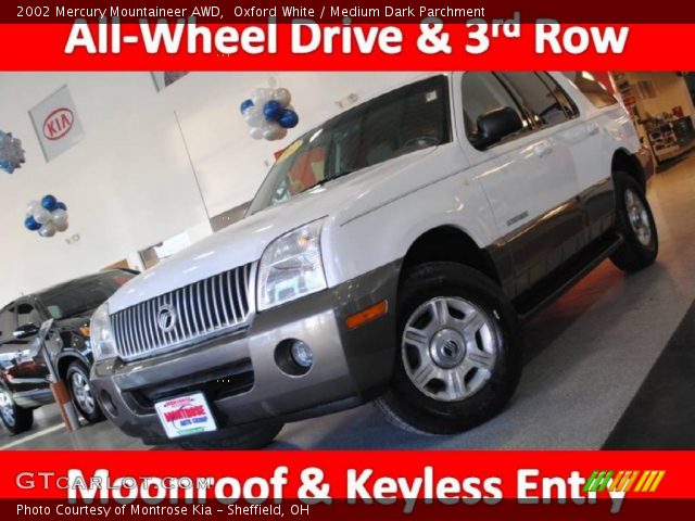 2002 Mercury Mountaineer AWD in Oxford White