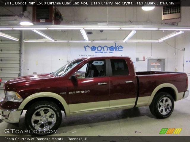 2011 Dodge Ram 1500 Laramie Quad Cab 4x4 in Deep Cherry Red Crystal Pearl