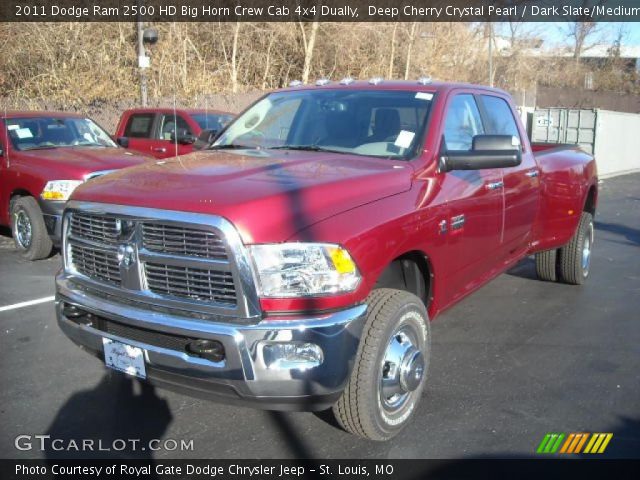 2011 Dodge Ram 2500 HD Big Horn Crew Cab 4x4 Dually in Deep Cherry Crystal Pearl