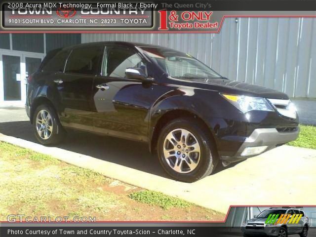 2008 Acura MDX Technology in Formal Black