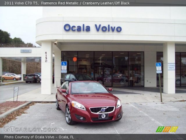 2011 Volvo C70 T5 in Flamenco Red Metallic
