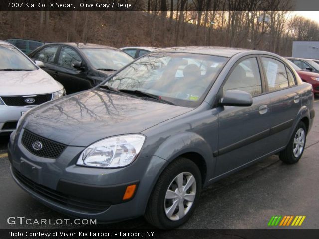 2007 Kia Rio LX Sedan in Olive Gray