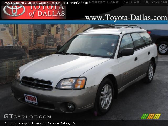 2001 Subaru Outback Wagon in White Frost Pearl