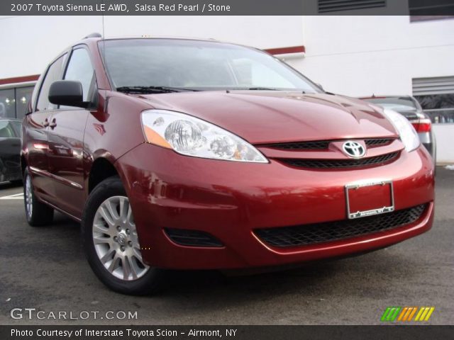 2007 Toyota Sienna LE AWD in Salsa Red Pearl