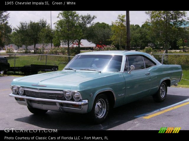 Green 1965 Chevrolet Impala Ss White Interior Gtcarlot